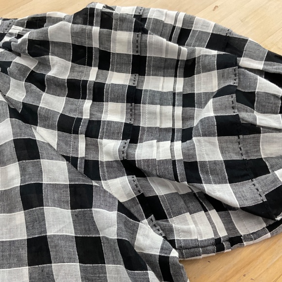 THE GREAT BLACK AND GRAY CHECKERED BLOUSE BRAND NEW NWT - Picture 6 of 7